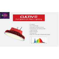 CULTIV8 UFO LED FIXTURE GROW LIGHT - 200W | FULL SPECTRUM | PPE: 2.5UMOL/J