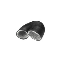 BLACK PVC COATED DUAL LAYER AIR DUCT - 5 METERS | 152MM / 6"