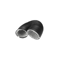 BLACK PVC COATED DUAL LAYER AIR DUCT - 5 METERS | 203MM / 8"