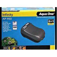 Aqua One AP950 Air pump 2 Outlet 2x280L/HR